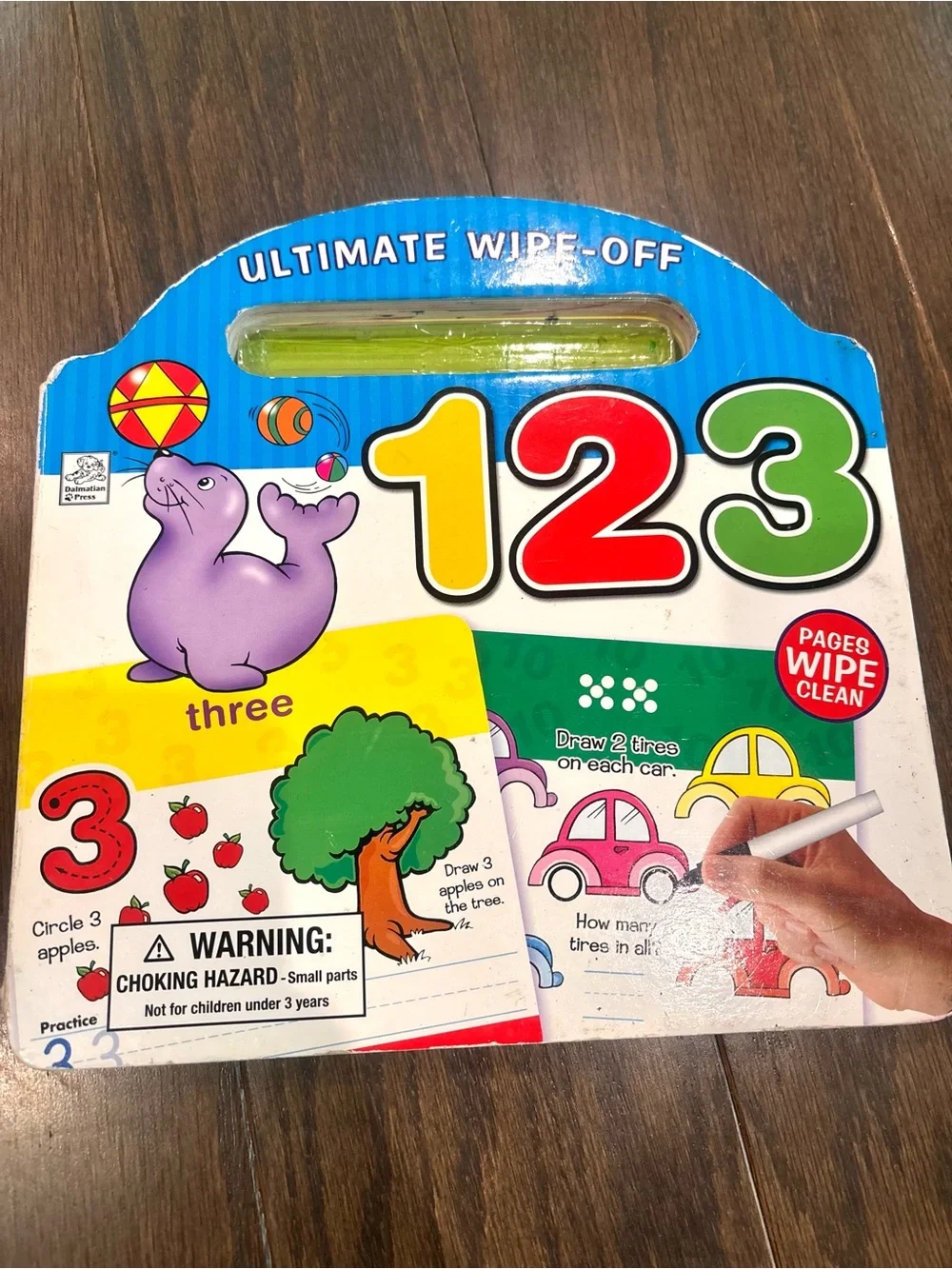 Lot Of 3 Wipe- Off Learning Books - Alphabet, Counting, And 123